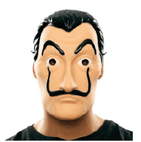 أقنعة تنكرية بلاستيكية