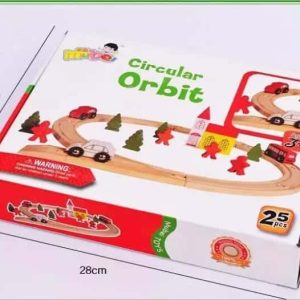 Ensemble de pistes de circulation en bois