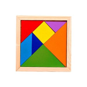 Wooden Colorful Tangram Geometric
